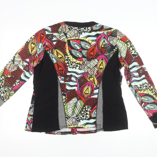 Pauporté Women’s Multicoloured Viscose Button-Up Long Sleeve Top S