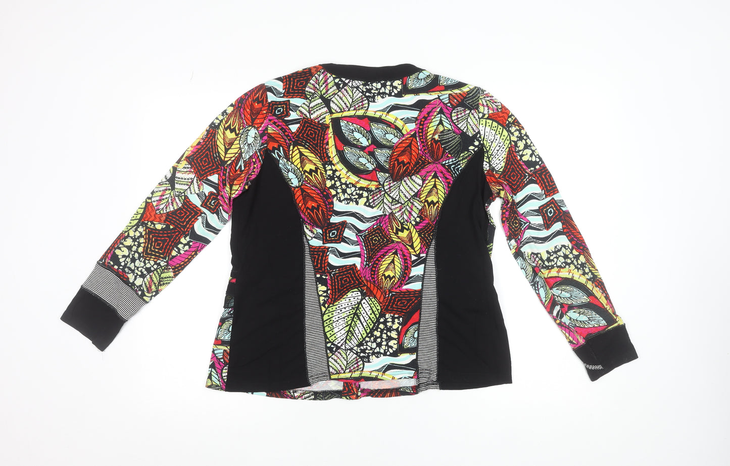 Pauporté Women’s Multicoloured Viscose Button-Up Long Sleeve Top S