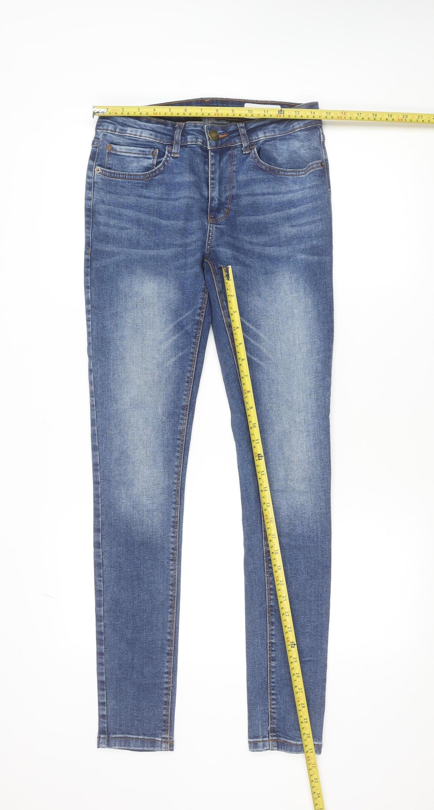 Denim Co Men's Blue Super Skinny Jeans W30 L34