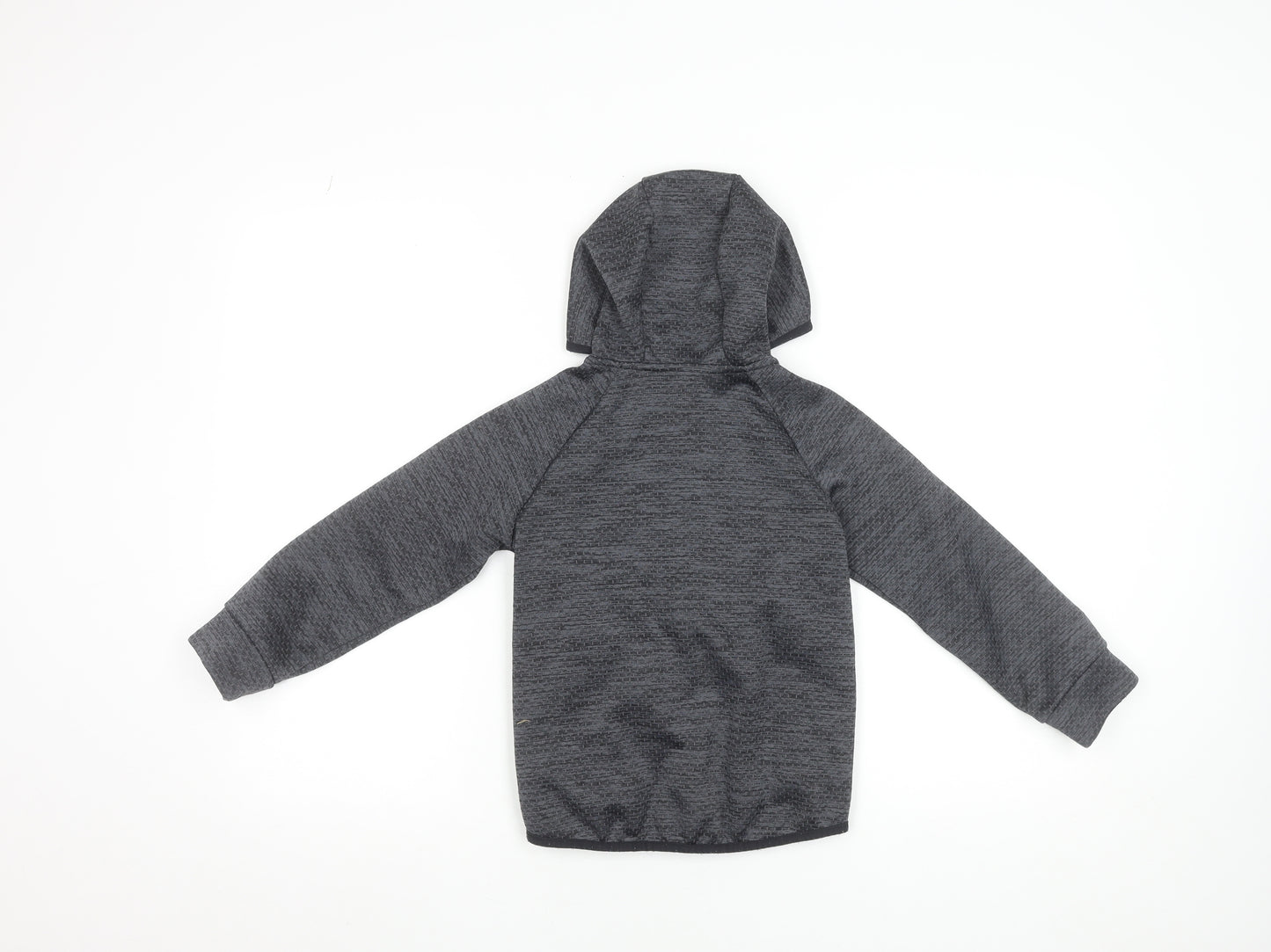 St. Bernard Boys Grey Hooded Puffer Jacket 6-7 Years Lined Full Zip