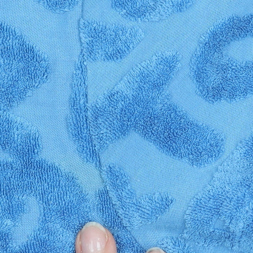 Jaded London Women’s Blue Textured Terry Collared Button-Up Playsuit Size 12