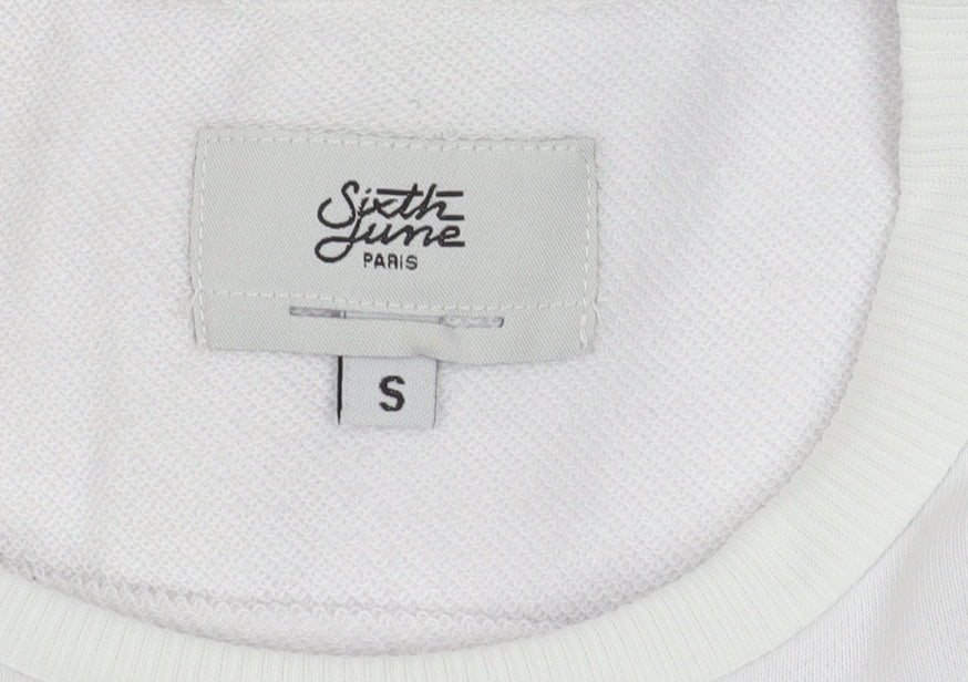 Sixth June Women’s White T-Shirt Dress S Corset Waist Short Sleeve