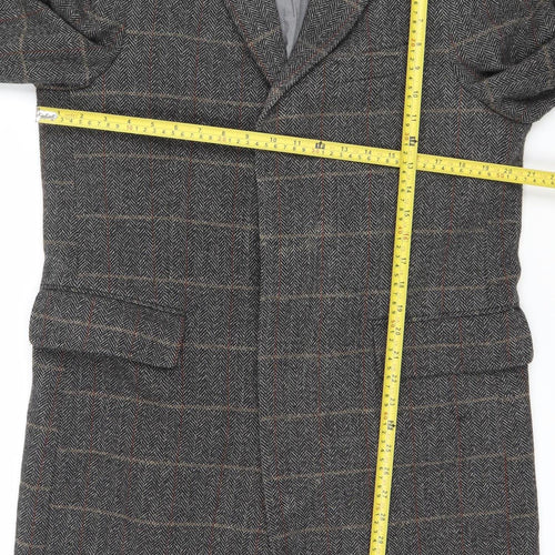 Rocha John Rocha Men's Grey Checked Wool Blend Blazer Jacket M