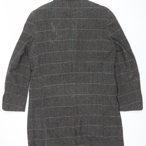 Rocha John Rocha Men's Grey Checked Wool Blend Blazer Jacket M