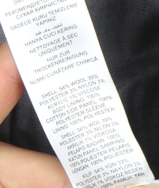 Rocha John Rocha Men's Grey Checked Wool Blend Blazer Jacket M