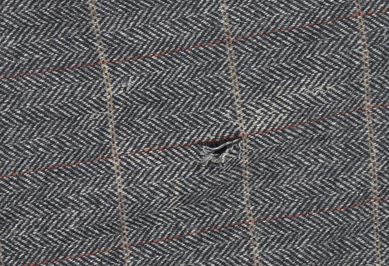 Rocha John Rocha Men's Grey Checked Wool Blend Blazer Jacket M