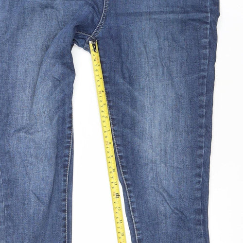 Hailys Women's Blue Skinny Denim Jeans Size L Slim Fit Stretch