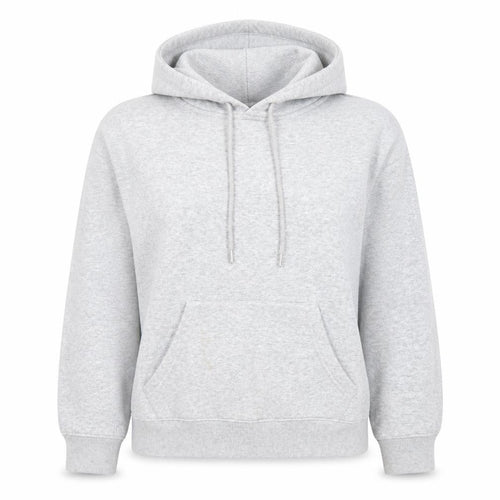 New Look Women Grey Pullover Hoodie Size 8 UK Cotton Blend Casual