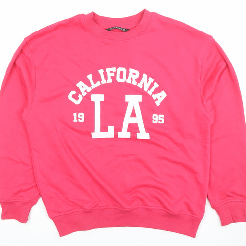 Dunnes Women Pink XS Pullover Sweatshirt California LA Graphic Print
