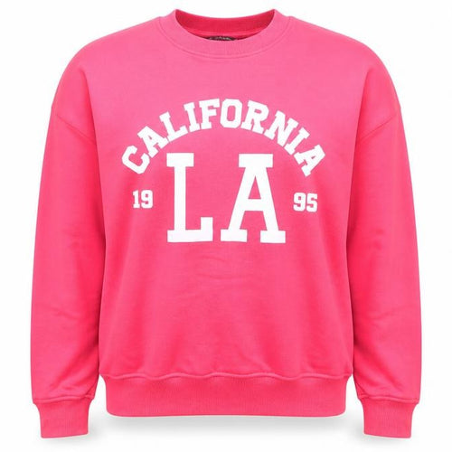 Dunnes Women Pink XS Pullover Sweatshirt California LA Graphic Print