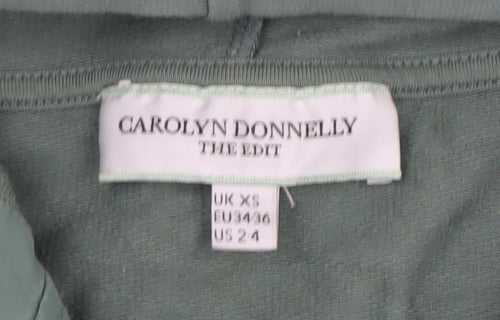 Carolyn Donnelly The Edit Women’s Green XS Pullover Hoodie Tunic
