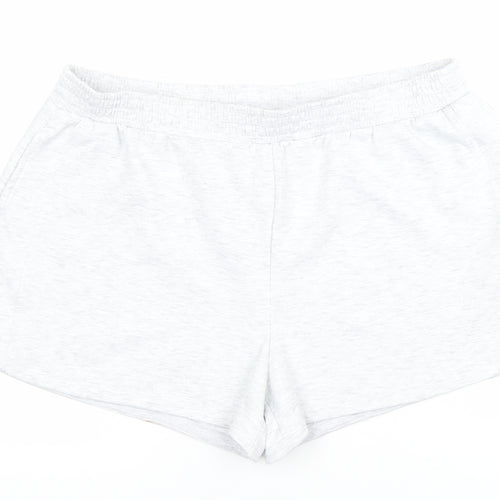 Dunnes Stores Womens Light Grey Sweat Shorts Size XL Regular Fit