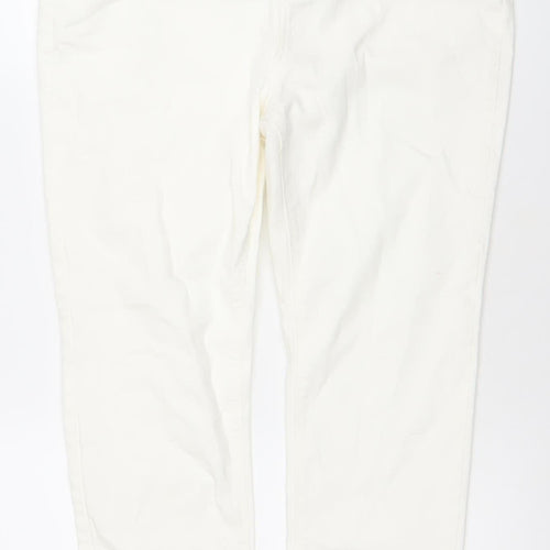 Primark Women White Skinny Jeans Size 16 Regular Fit Denim