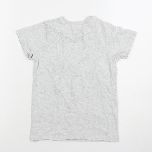 Matalan Urbn-Dept Boys Grey Skull Graphic Short Sleeve T-Shirt 8 Years Casual Top