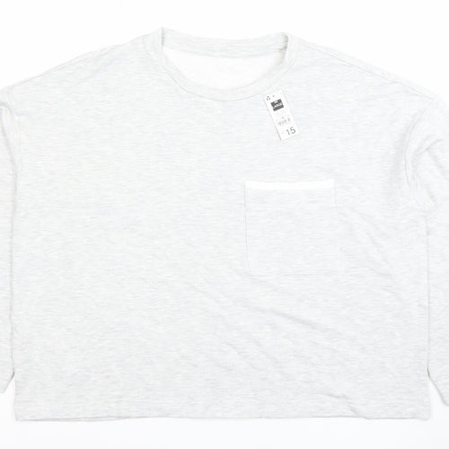 Dunnes Stores Women’s Grey Long Sleeve Basic Jersey T-Shirt Size 16