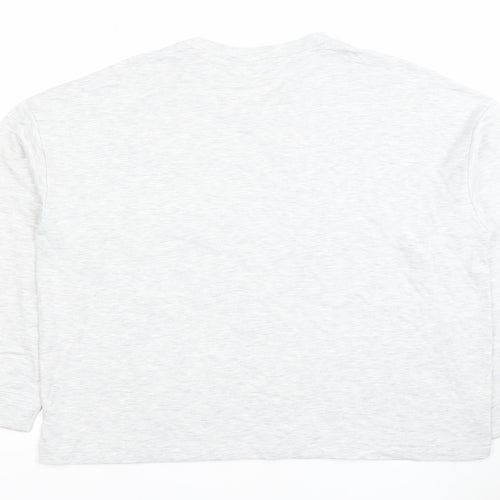 Dunnes Stores Women’s Grey Long Sleeve Basic Jersey T-Shirt Size 16