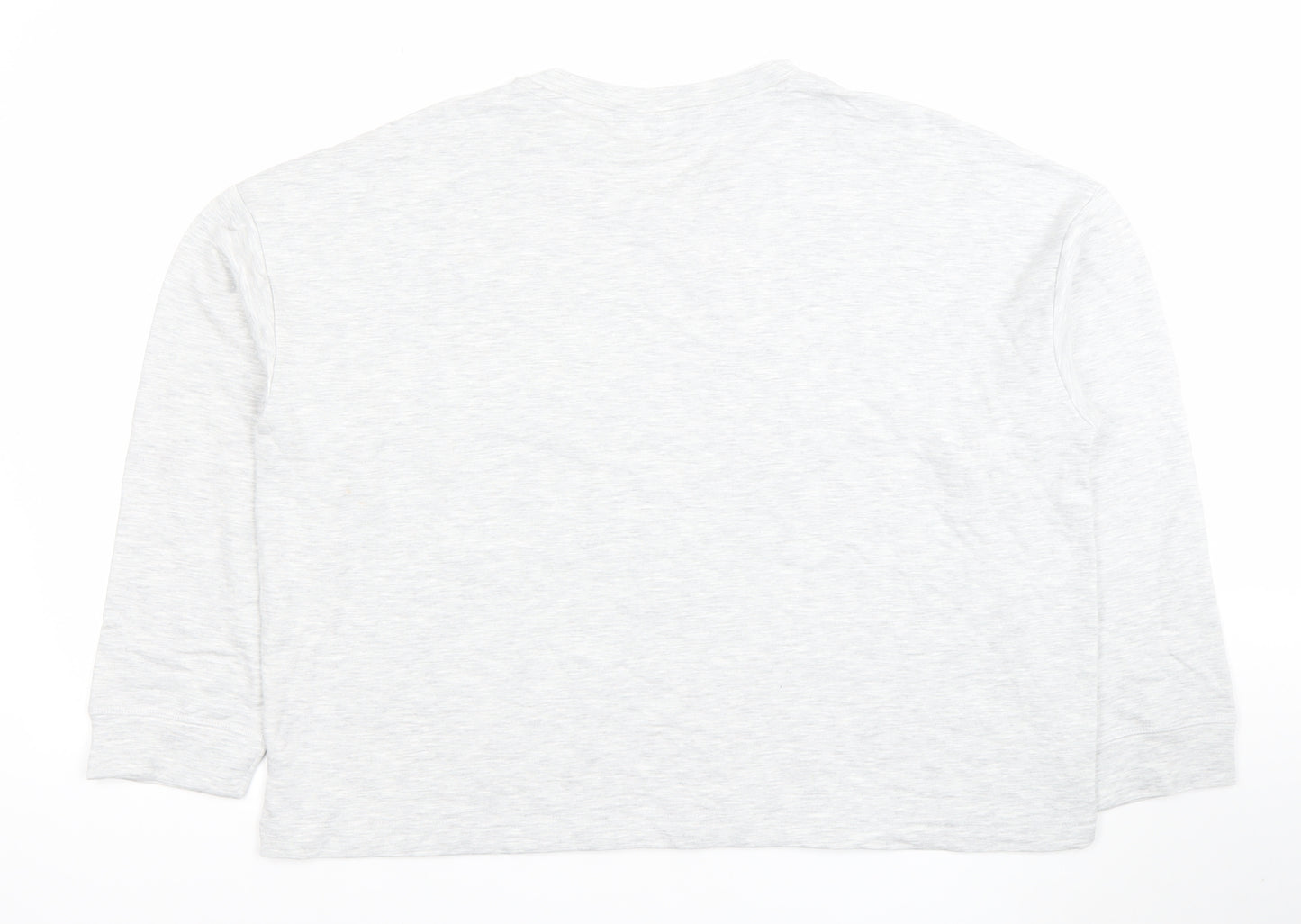 Dunnes Stores Women’s Grey Long Sleeve Basic Jersey T-Shirt Size 16