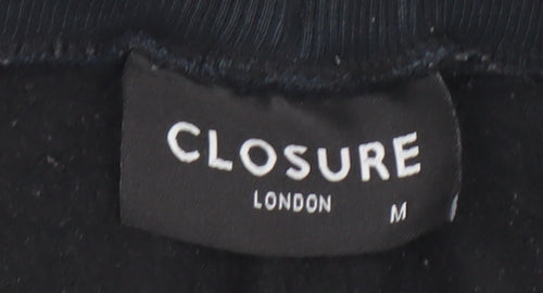 Closure London Men's Black Joggers Medium Animal Logo Sweatpants