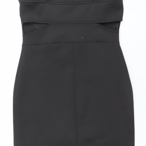 Atmosphere Women's Black Size 14 Bodycon Zip Stretch Dress