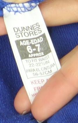 Dunnes Stores Boys Blue Pullover Hoodie 6-7 Years Race Trackdays Graphic