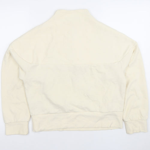 Primark Women's Beige 1/4 Zip Pullover Sweatshirt XS