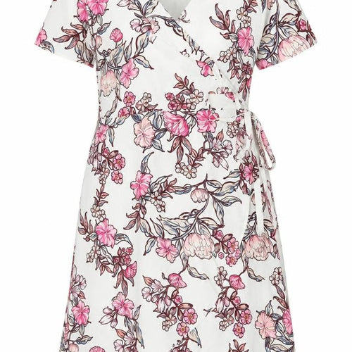 B.young Women’s Multicoloured Floral Wrap Dress Size 14