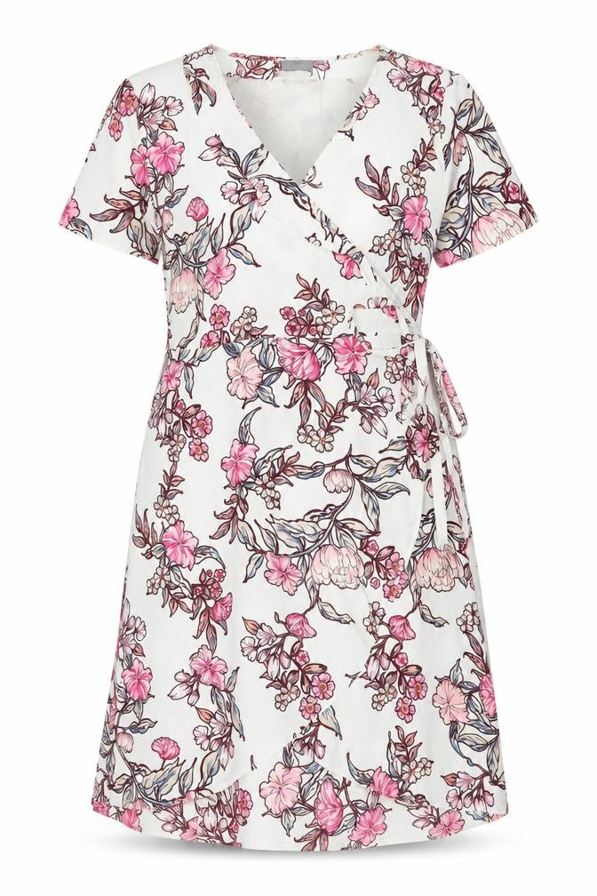 B.young Women’s Multicoloured Floral Wrap Dress Size 14