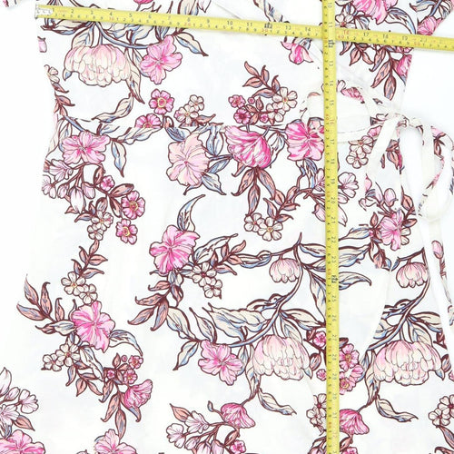 B.young Women’s Multicoloured Floral Wrap Dress Size 14