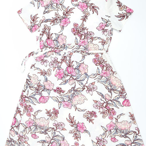 B.young Women’s Multicoloured Floral Wrap Dress Size 14