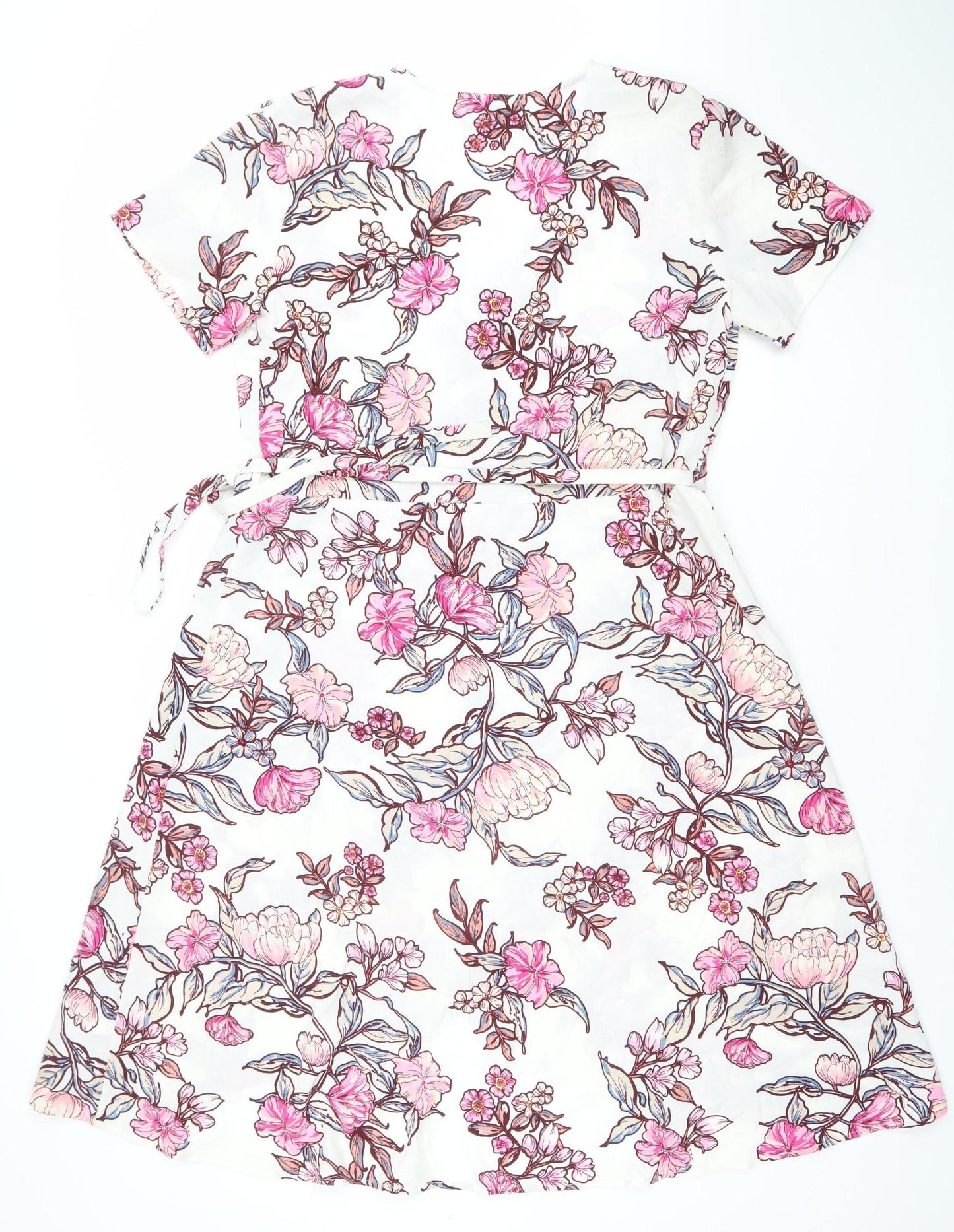 B.young Women’s Multicoloured Floral Wrap Dress Size 14