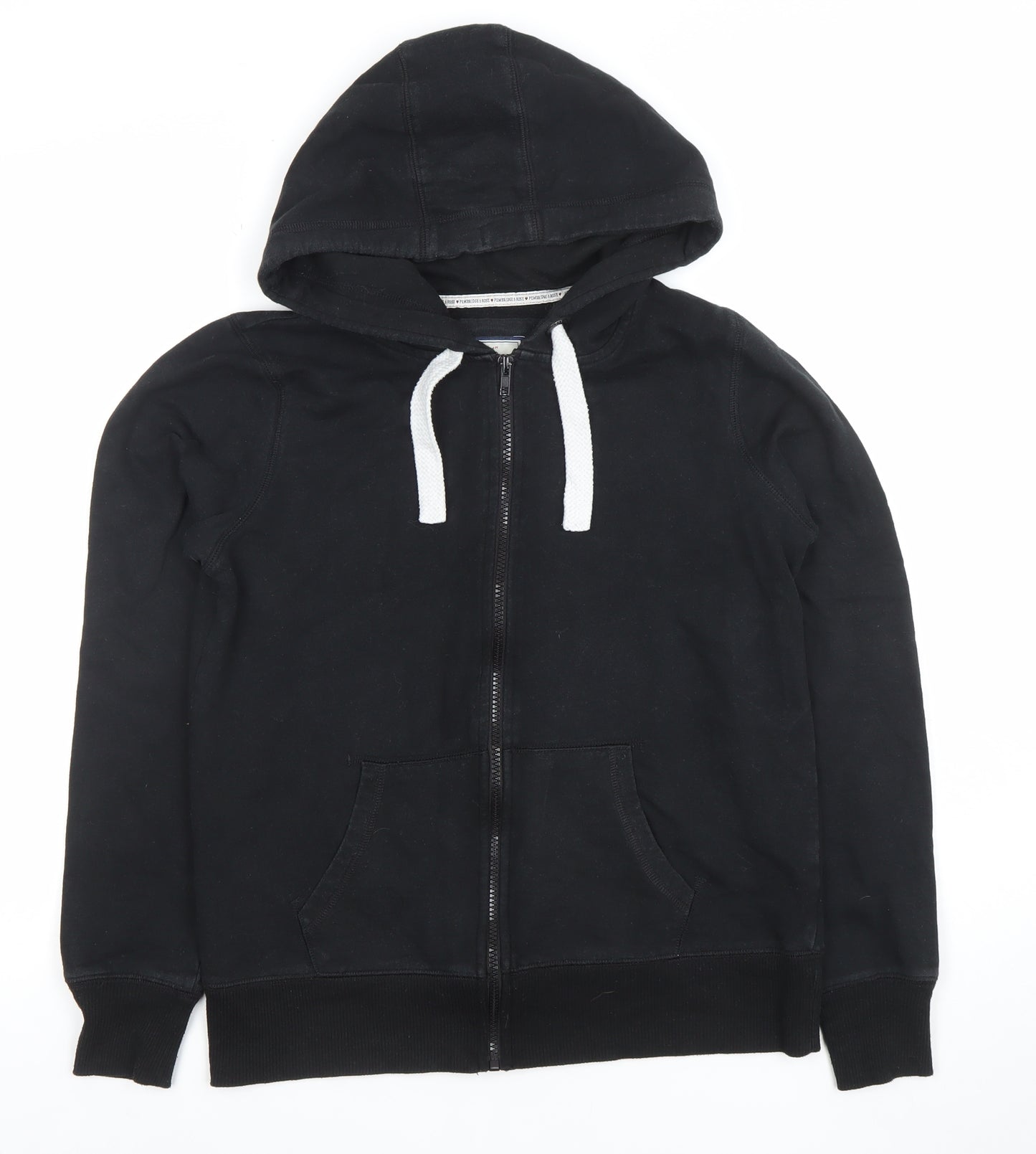 New Look Pembridge and Rose Black Full Zip Hoodie Size 12