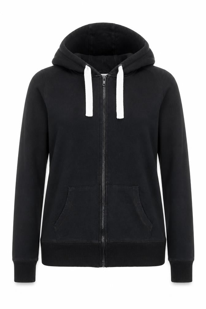 New Look Pembridge and Rose Black Full Zip Hoodie Size 12