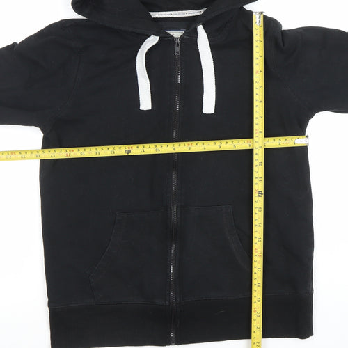 New Look Pembridge and Rose Black Full Zip Hoodie Size 12