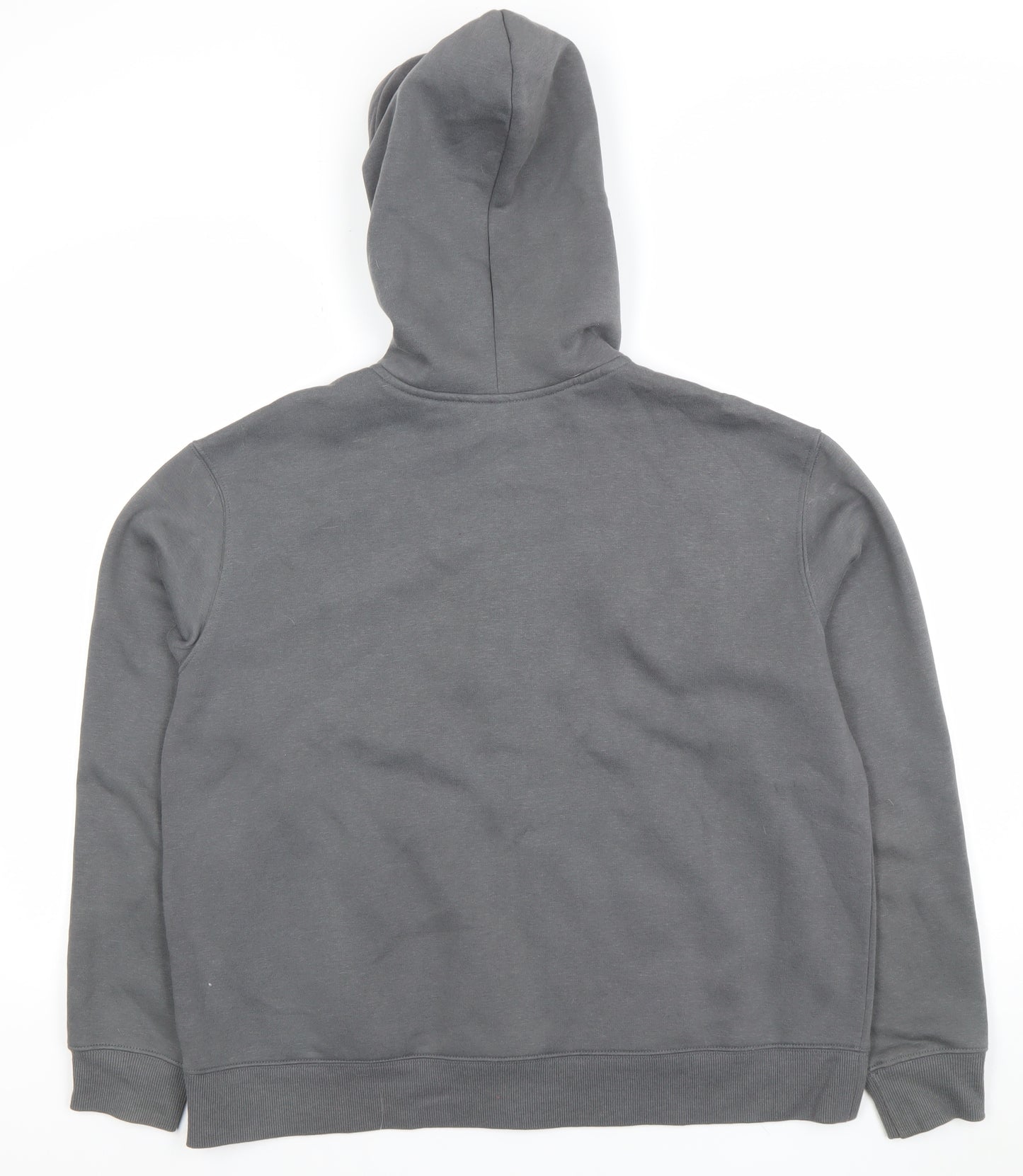 DIVIDED Mens Grey Full Zip Hoodie Size M Regular Fit Fleece