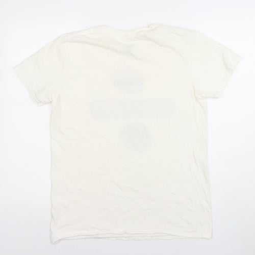 Ed Sheeran Women's White Medium Cotton Concert T-Shirt