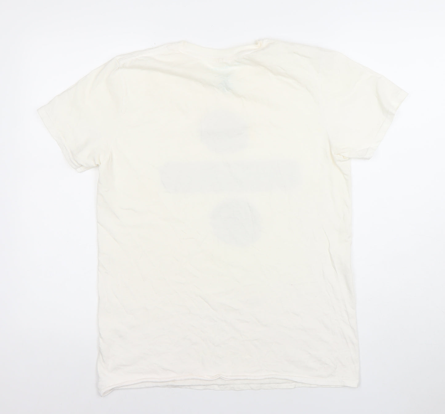 Ed Sheeran Women's White Medium Cotton Concert T-Shirt