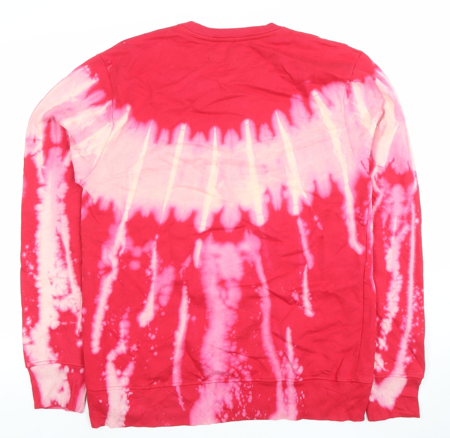 Imperious Women’s Red Tie-Dye Graphic Pullover Sweatshirt XL