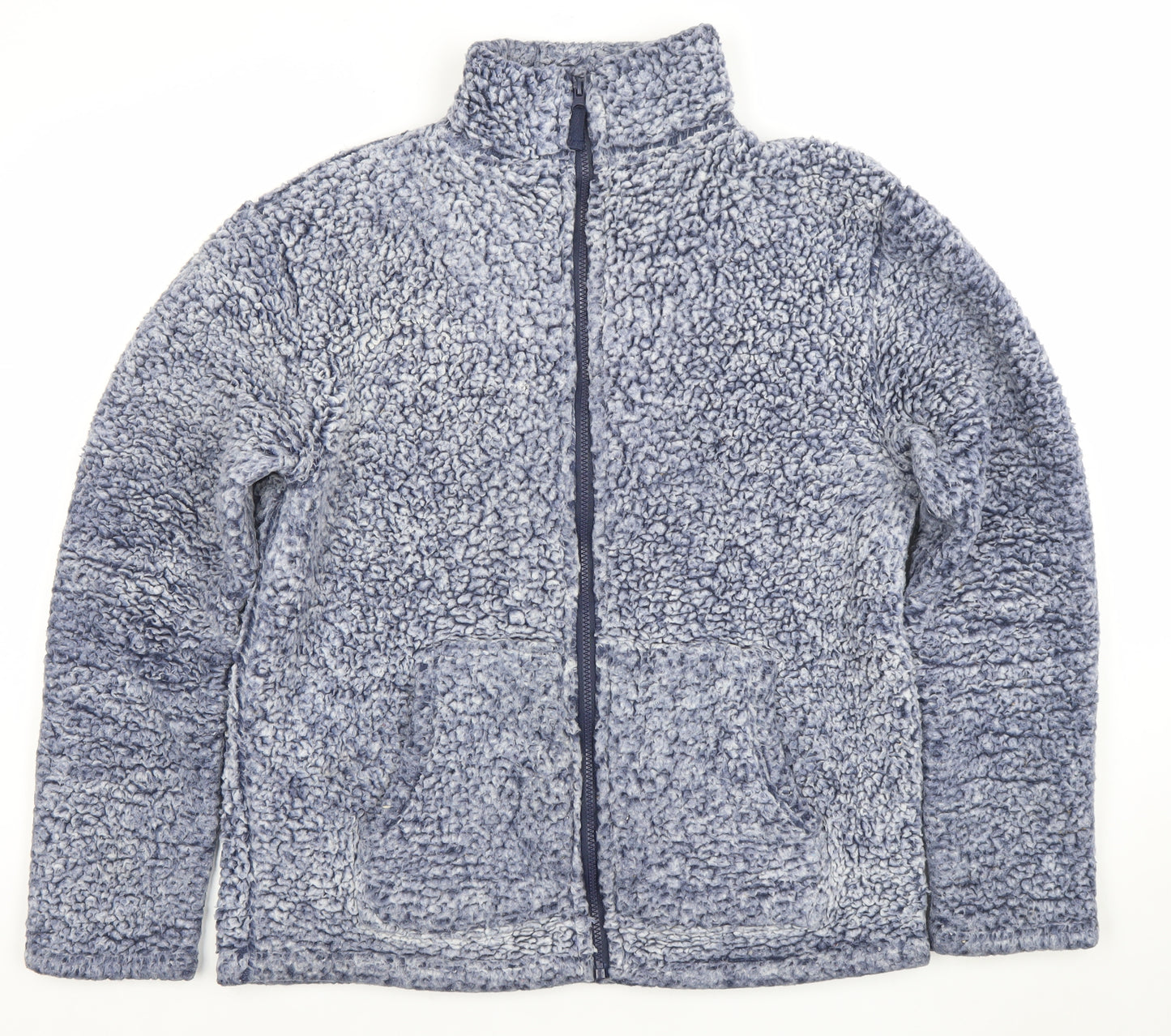 Nutmeg Women's Blue Fleece Zip Jacket Medium Regular Fit