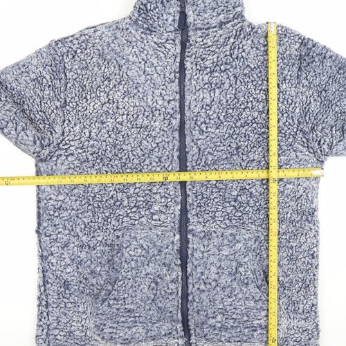 Nutmeg Women's Blue Fleece Zip Jacket Medium Regular Fit