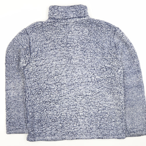 Nutmeg Women's Blue Fleece Zip Jacket Medium Regular Fit