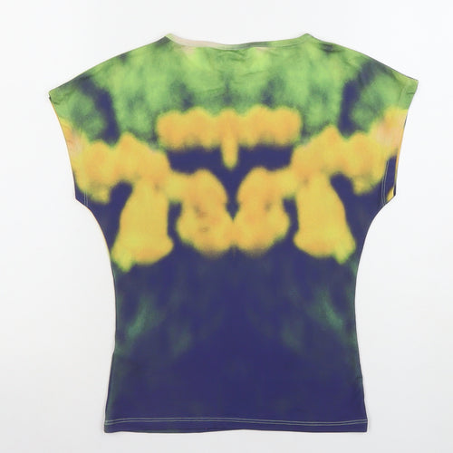 Topshop Women’s Multicoloured Floral Slim Fit T-Shirt Size S