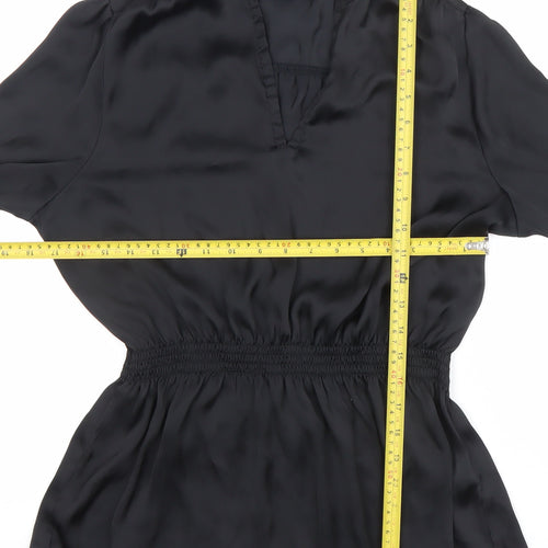 Atmosphere Womens Black V-Neck Tunic Blouse Size 14