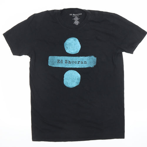 Primark Ed Sheeran Men's Black Large Cotton Band Graphic T-Shirt