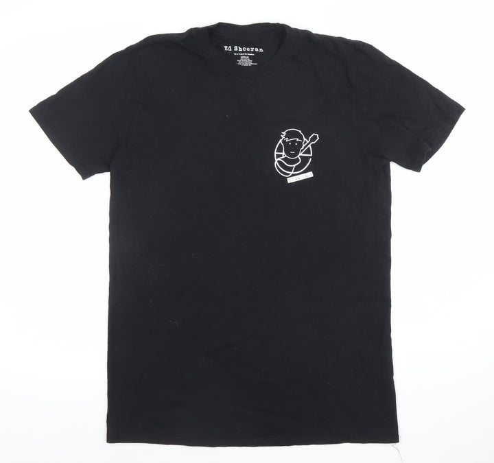 Ed Sheeran Men's Black Medium Graphic Band T-Shirt 2018 Cotton Crew Neck