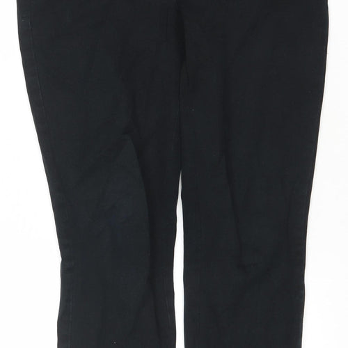 Dunnes Women’s Black Cotton Stretch Slim Trousers Size 10