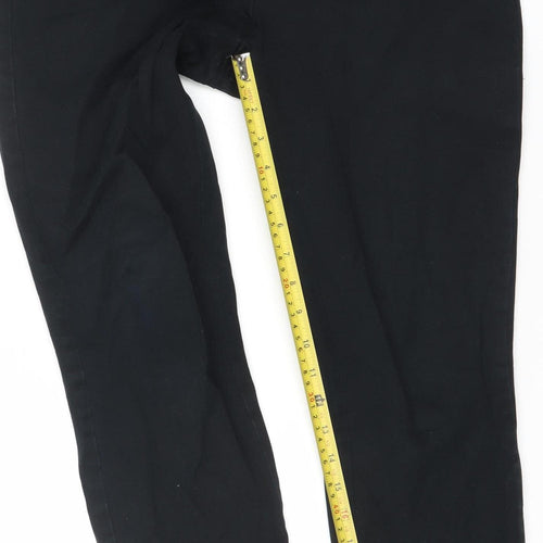 Dunnes Women’s Black Cotton Stretch Slim Trousers Size 10