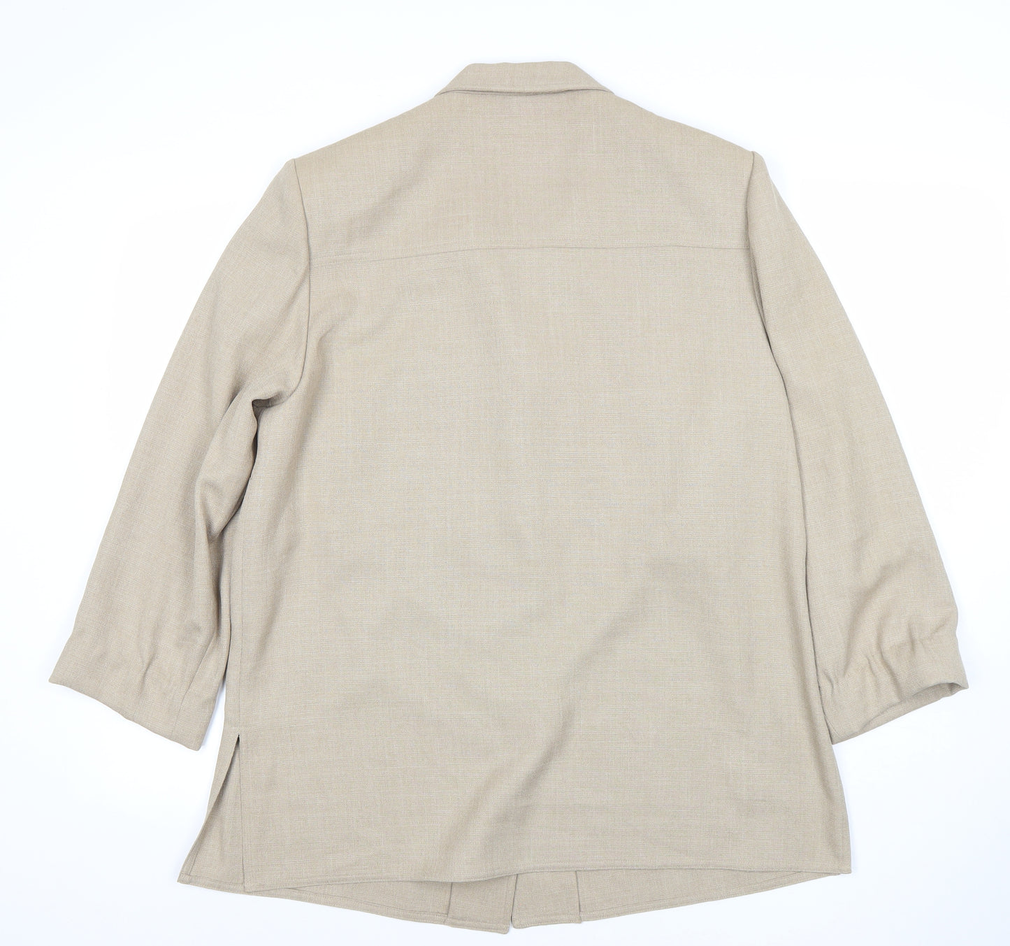 The Pearl Collection Women’s Beige Size 16 Single-Breasted Jacket