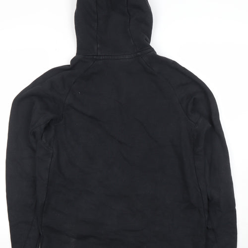 Nike Men's Black Pullover Hoodie Medium Fleece Logo Sweatshirt