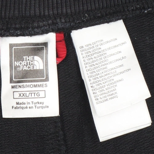 The North Face Men's Black 2XL Sweat Shorts with Drawstring Waist