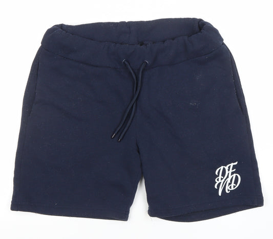 DFND Men's Blue Sweat Shorts Medium Drawstring Pockets